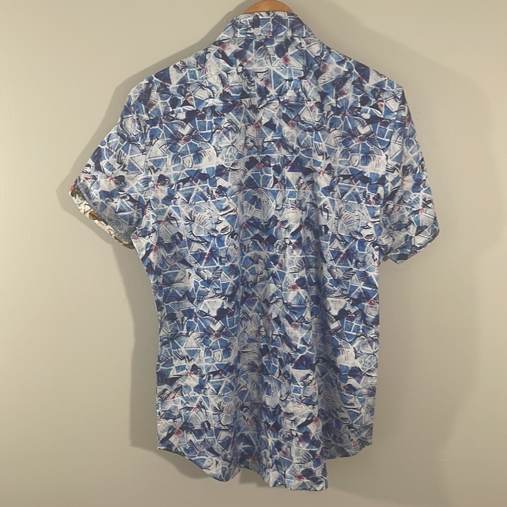 Robert Graham Classic Fit Brenner Short Sleeve Button Up. Size M. - Picture 8 of 10